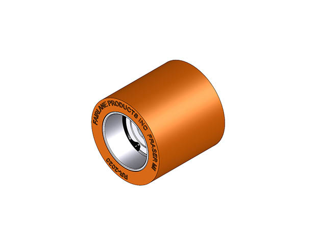 Solid Roller - Standard Bearing Mount - 95 Dur Urethane - 2.00 in